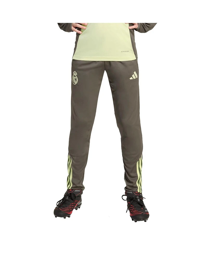 Adidas Big Boys and Girls Gray Real Madrid 2025/26 Aeroready Training Pants