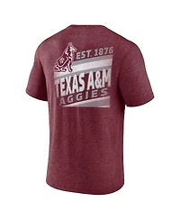 Fanatics Heather Maroon Texas A&M Aggies Ideal Faded Tri-Blend T-Shirt