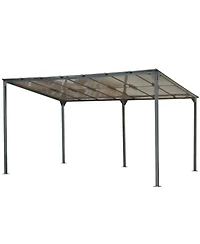 Streamdale Furniture Wall-Mounted Gazebo 14.76x9.22 Ft