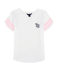 Tommy Hilfiger Big Girls Pointelle Short Sleeve T-Shirt