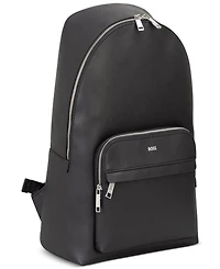 Hugo Boss Men's Zair Leather Large Backpack