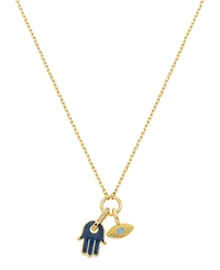 Unwritten Cubic Zirconia Evil Eye Charm Pendant Necklace