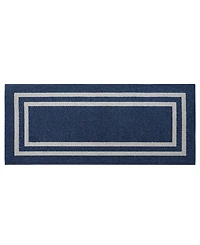 Jean Pierre Double Line Border Tufted - Machine Washable Runner Rug
