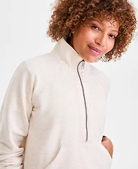 Style & Co Women's Luxe Fleece Half-Zip Sweatshirt, Macy's Exclusive