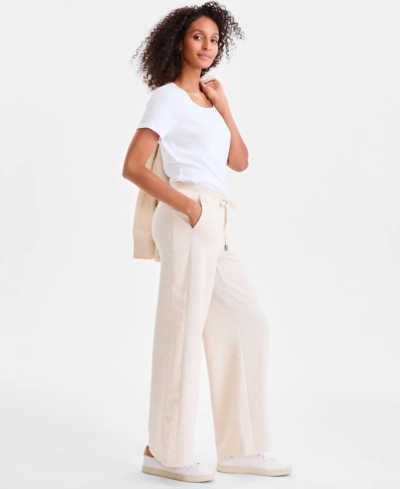Style & Co Women's Luxfleece Knit Drawstring-Waist Pants, Macy's Exclusive