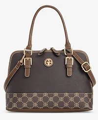 Giani Bernini Medium Monogram Crossbody Domed Bag, Macy's Exclusive