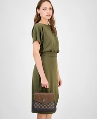 Giani Bernini Small Monogram Top Handle Crossbody, Macy's Exclusive