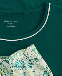Charter Club Women's Long-Sleeve Jersey Pajama Set
