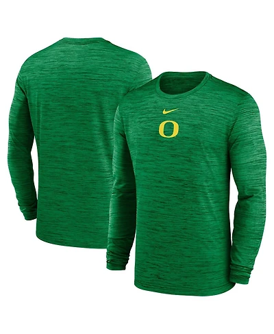 Nike Men's Green Oregon Ducks 2025 Sideline Velocity Performance Long Sleeve T-Shirt
