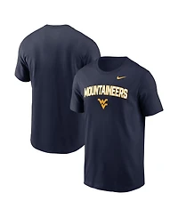 Nike Men's Navy West Virginia Mountaineers Primetime Arch Stack T-Shirt