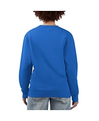 G-iii 4Her by Carl Banks Women's Royal Los Angeles Dodgers Flowers Graphic Pullover Sweatshirt