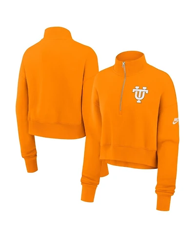 Nike Women's Tennessee Orange Tennessee Volunteers Legacy Elevated Logo Half-Zip Sweatshirt