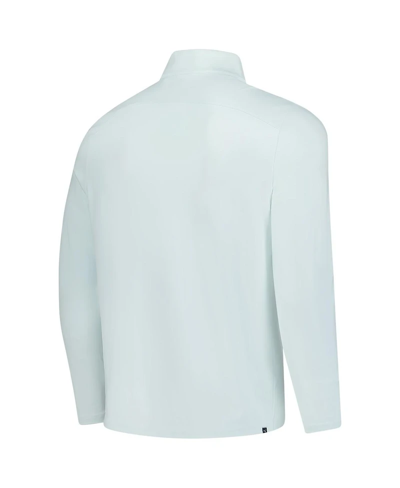 Puma Men's Mint Arnold Palmer Cloud spun One-Quarter Zip Top