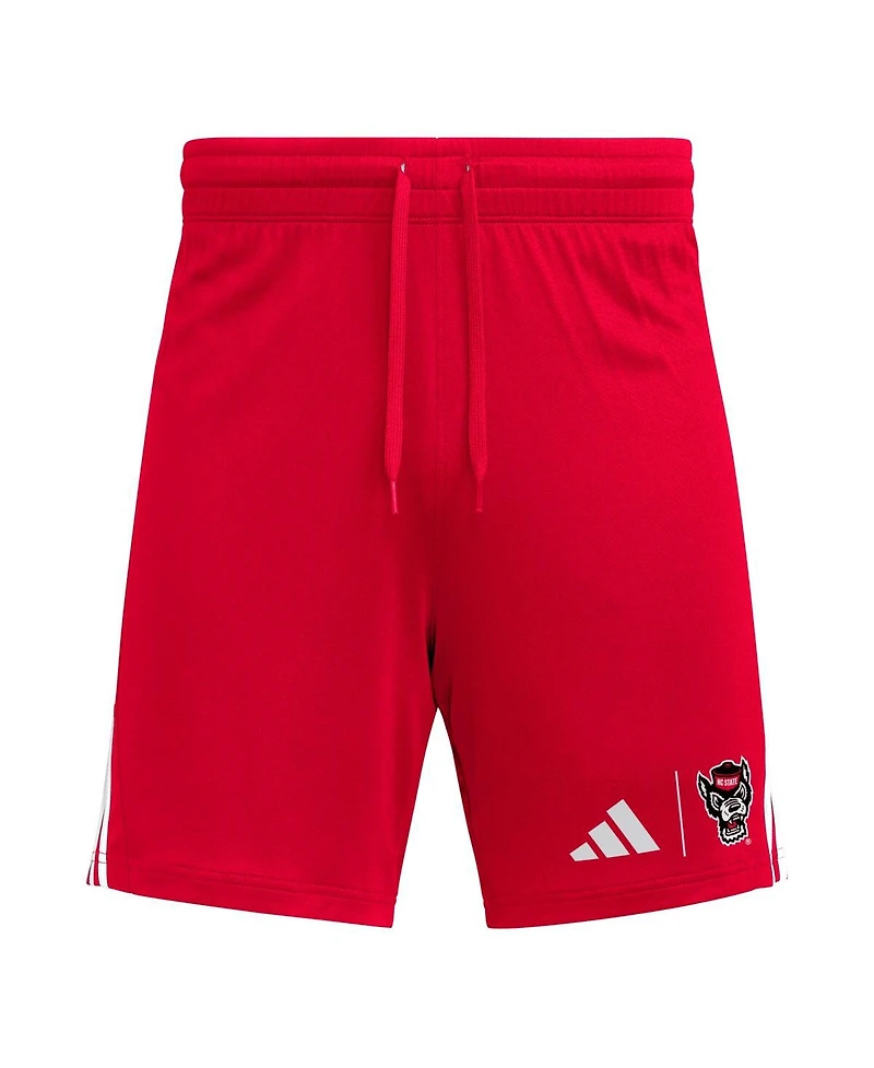 Adidas Men's Red Nc State Wolfpack Aeroready 7" Shorts