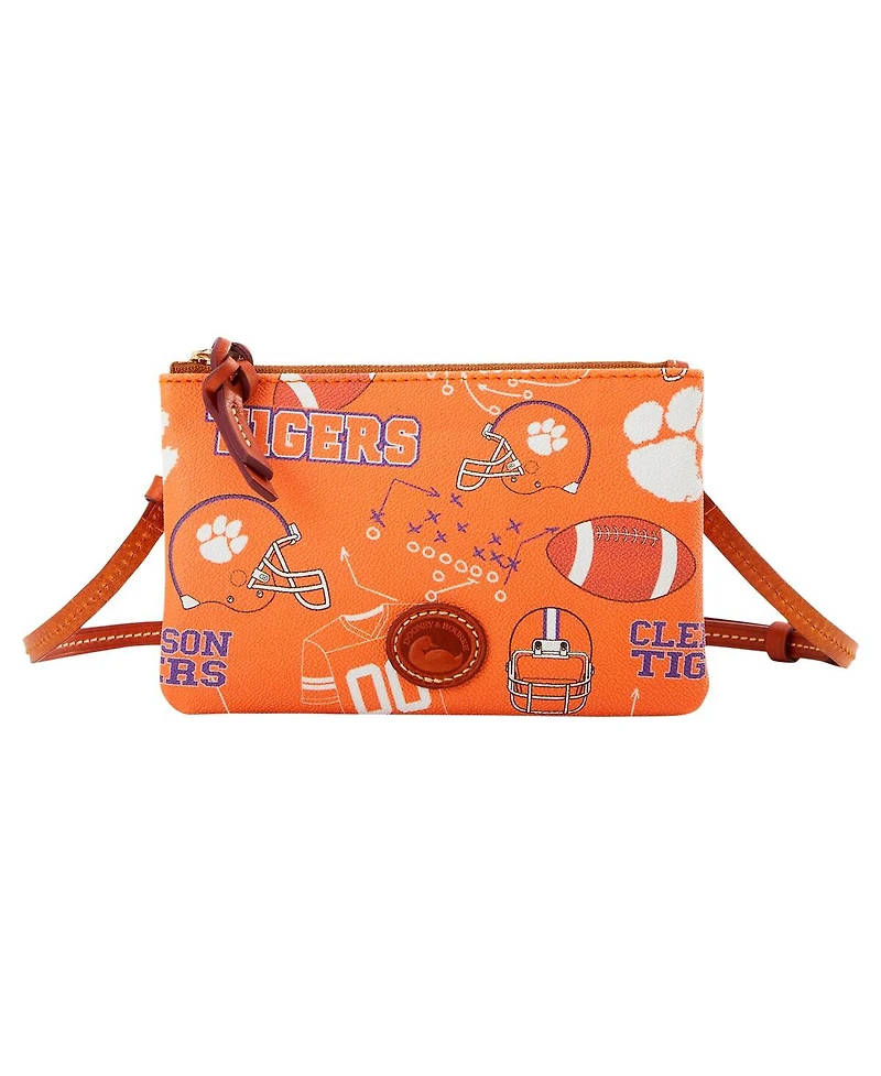 Dooney & Bourke Clemson Tigers Top Zip Crossbody Purse