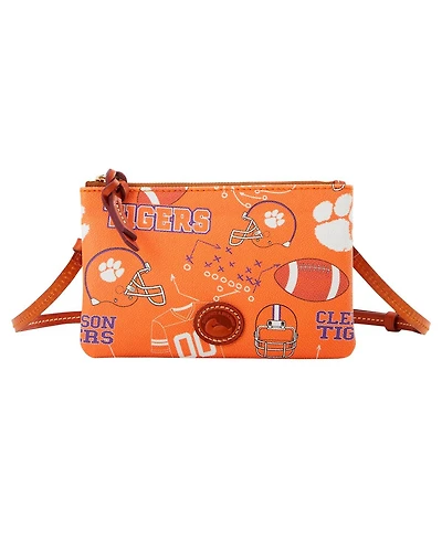 Dooney & Bourke Clemson Tigers Top Zip Crossbody Purse