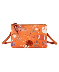 Dooney & Bourke Clemson Tigers Top Zip Crossbody Purse