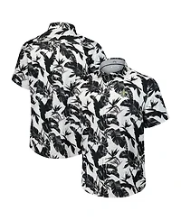 Tommy Bahama Men's Black New Orleans Saints Sunnyvale Blooms Camp Button-Up Shirt