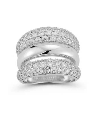 Rachel Zoe 14k Gold Plated Sterling Silver Triple Dome Ring
