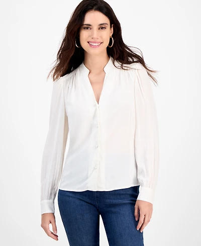 I.n.c. International Concepts Petite Puff-Sleeve Blouse, Macy's Exclusive
