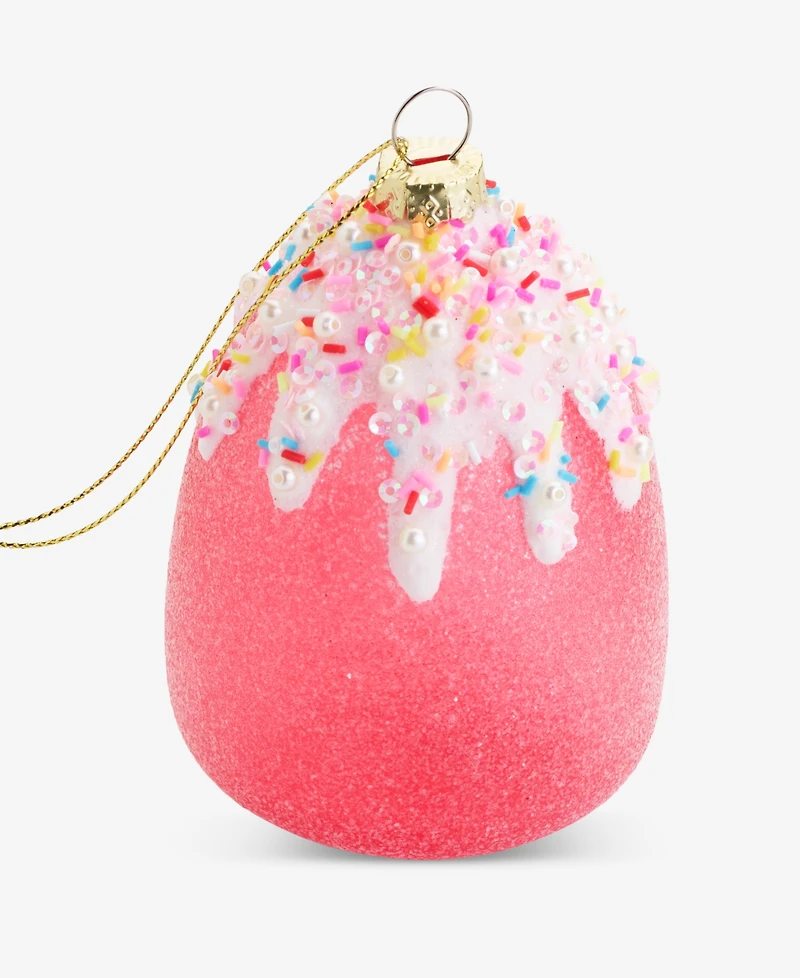 Holiday Lane Sugar Plum Glass Gumdrop Ornament, Macy's Exclusive