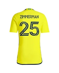 Adidas Men's Walker Zimmerman Yellow Nashville Sc 2024 The 615 Kit Replica Player Jersey
