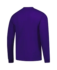 Fanatics Unlabeled Men's Purple Northwestern Wildcats Logo Long Sleeve T-Shirt