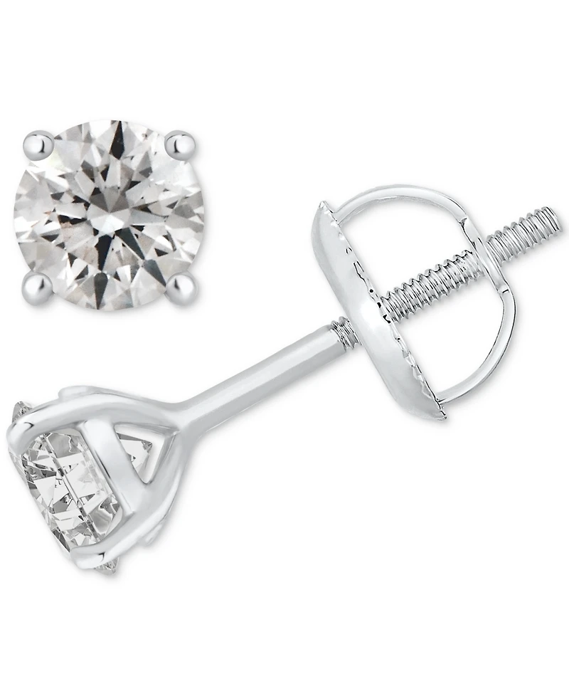 Gia Certified Diamond Stud Earrings (1 ct. t.w.) 14k Gold