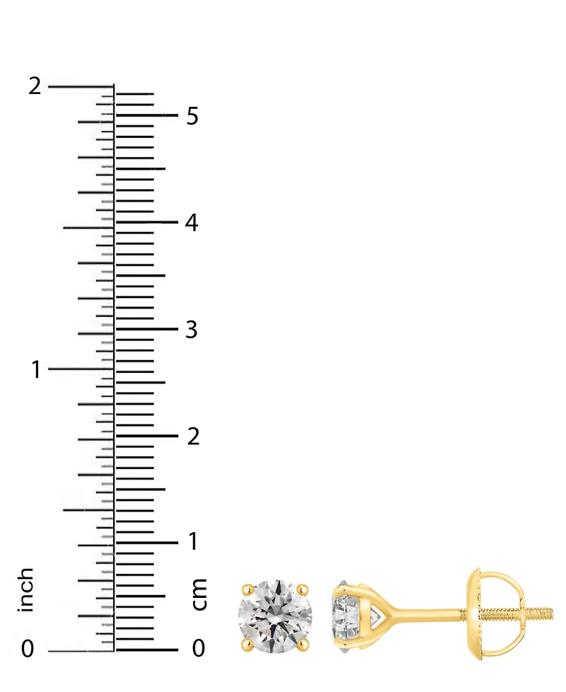 Gia Certified Diamond Stud Earrings (1 ct. t.w.) in 14k Gold