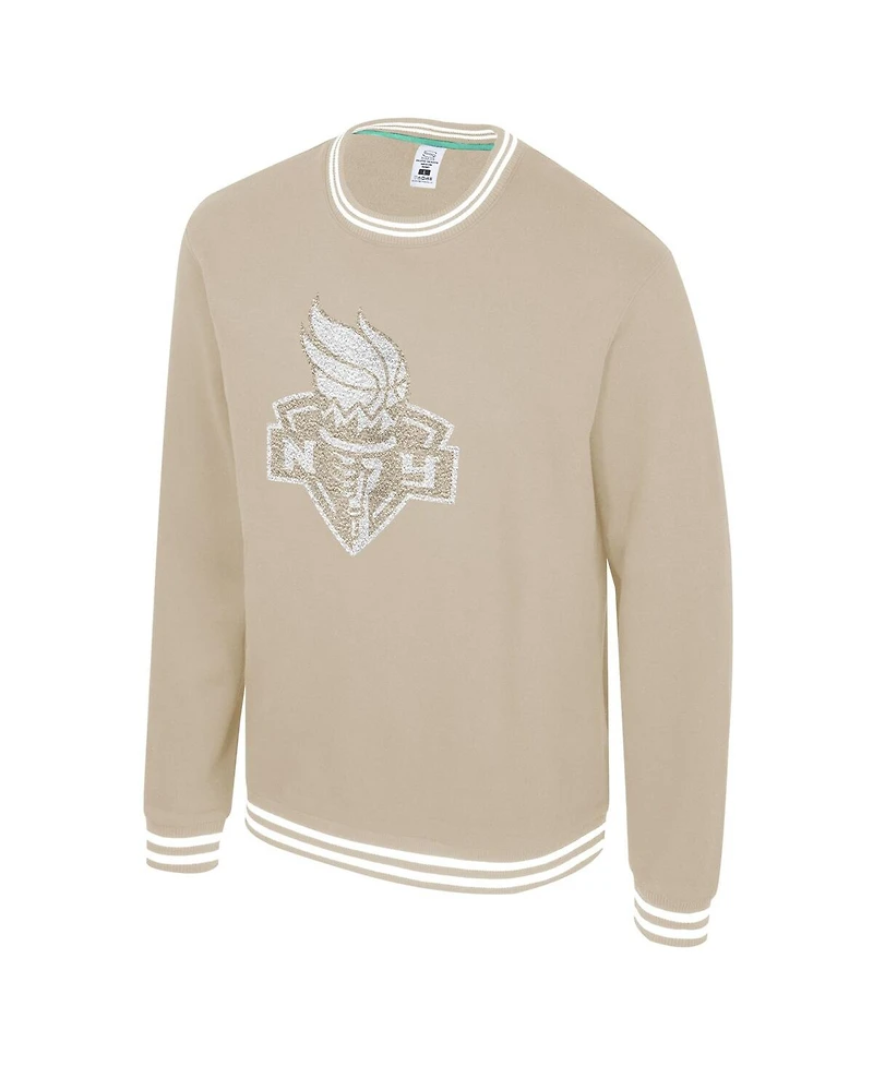 Stadium Essentials Men's and Women's Tan New York Liberty Club Level Chenille Pullover Sweatshirt