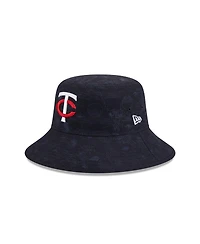 New Era Big Boys and Girls Navy Minnesota Twins 2025 Spring Training All Over Print Bucket Hat