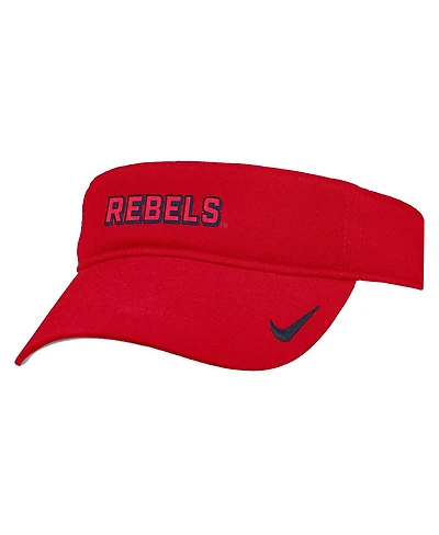 Nike Men's Ole Miss Rebels 2025 On-Field Ace Performance Adjustable Visor Hat