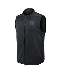 Nike Men's Black Duke Blue Devils Primetime Victory Performance Full Zip Vest