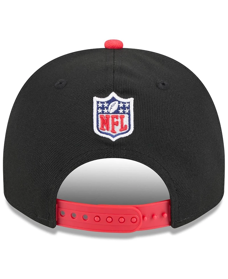 New Era Big Boys and Girls Black/Red Kansas City Chiefs 2025 Nfl Draft A-Frame 9FIFTY Snapback Hat