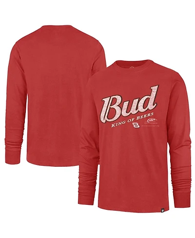 '47 Brand Men's Red Dale Earnhardt Jr. Budweiser Franklin Long Sleeve T-Shirt