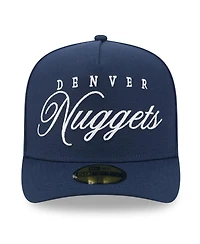 New Era Men's Navy Denver Nuggets 2025 Nba Draft A-Frame 59FIFTY Fitted Hat