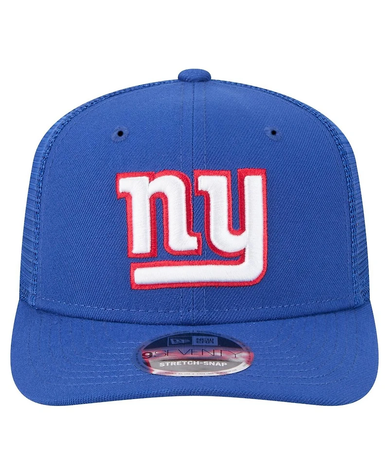 New Era Men's Royal New York Giants Team Collection 9SEVENTY Stretch-Snap Adjustable Hat