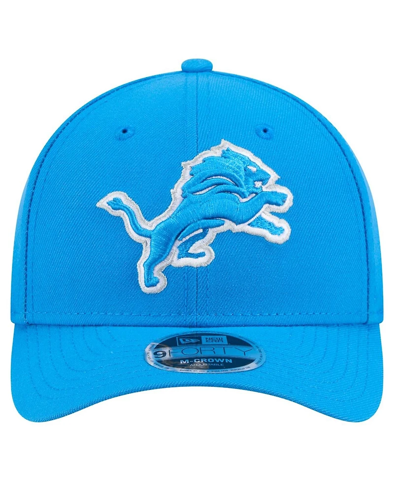 New Era Men's Blue Detroit Lions Team Collection 9FORTY M-crown Adjustable Hat