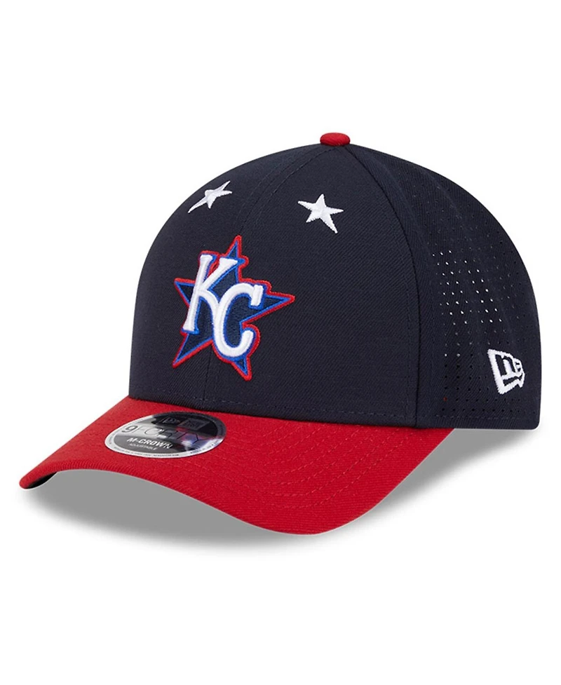 New Era Men's Navy/Red Kansas City Royals 2025 Mlb All-Star Game Workout 9FORTY M-Crown Adjustable Hat