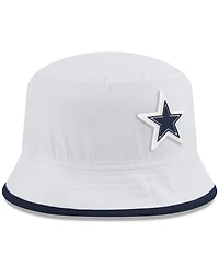 New Era Men's White Dallas Cowboys 2025 Nfl Training Camp Stretch Bucket Hat