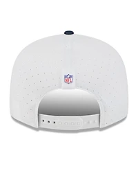 New Era Men's White/College Navy Seattle Seahawks 2025 Nfl Training Camp Split Panel 9FIFTY Snapback Hat