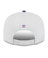 New Era Men's White/Purple Minnesota Vikings 2025 Nfl Training Camp Split Panel 9FIFTY Snapback Hat