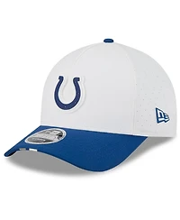 New Era Men's White/Royal Indianapolis Colts 2025 Nfl Training Camp A-Frame 9FORTY Adjustable Hat