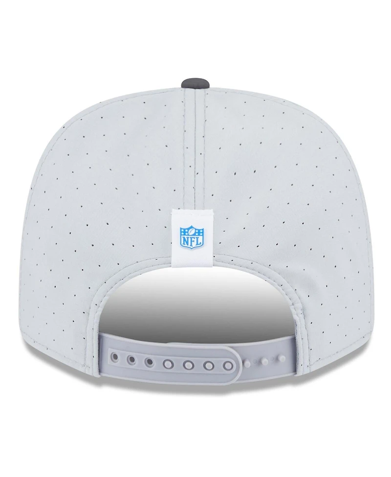 New Era Men's Gray/Graphite Los Angeles Rams 2025 Nfl Training Camp 9SEVENTY Adjustable Hat