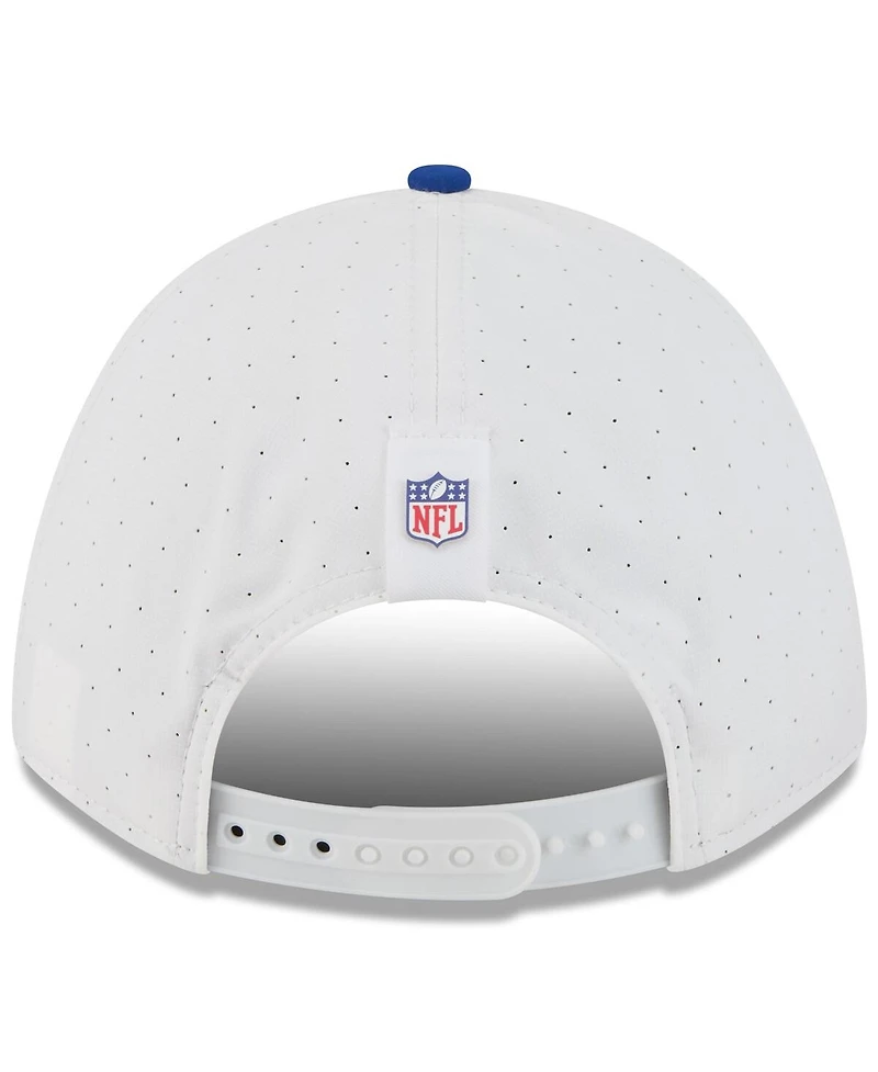 New Era Big Boys and Girls White/Royal New York Giants 2025 Nfl Training Camp A-Frame 9FORTY Adjustable Hat