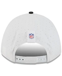 New Era Big Boys and Girls White/Black Las Vegas Raiders 2025 Nfl Training Camp A-Frame 9FORTY Adjustable Hat