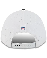 New Era Big Boys and Girls White/Black Baltimore Ravens 2025 Nfl Training Camp A-Frame 9FORTY Adjustable Hat