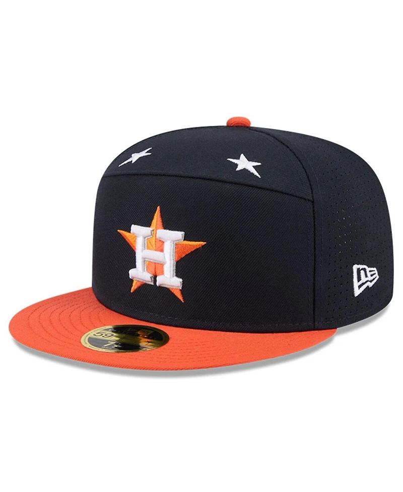 New Era Men's Navy/Orange Houston Astros 2025 Mlb All-Star Game Side Patch 59FIFTY Fitted Hat