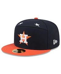 New Era Men's Navy/Orange Houston Astros 2025 Mlb All-Star Game Side Patch 59FIFTY Fitted Hat