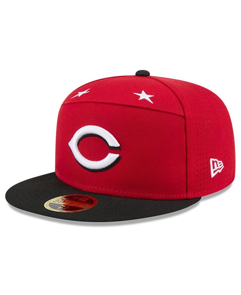 New Era Men's Red/Black Cincinnati Reds 2025 Mlb All-Star Game Side Patch 59FIFTY Fitted Hat